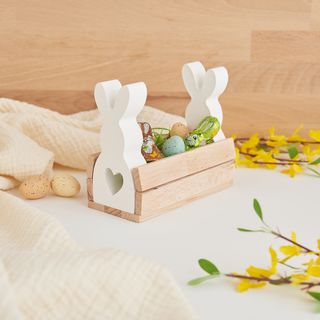 Basket made from craft blocks