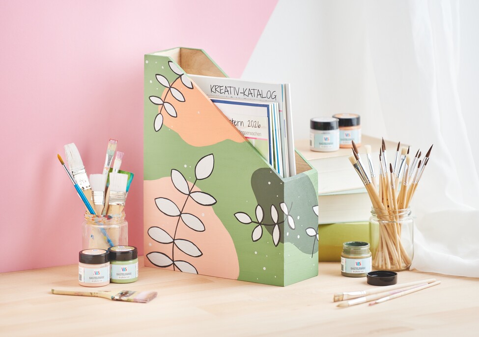 Stehsammler mit Farbe gestalten