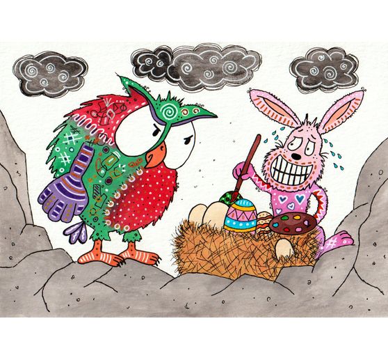 174_Dodo_Aquarellbild - Frohe Ostern