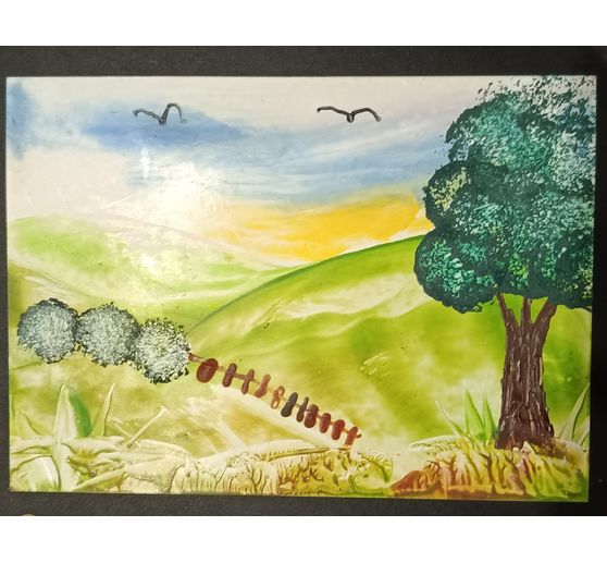 245_Ela_Landschaft in Encaustic gemalt