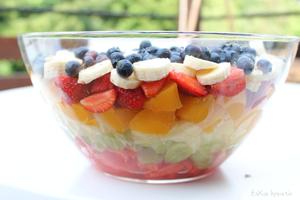 EsKa Obstsalat Sommerparty Obstsalat für Party selber machen