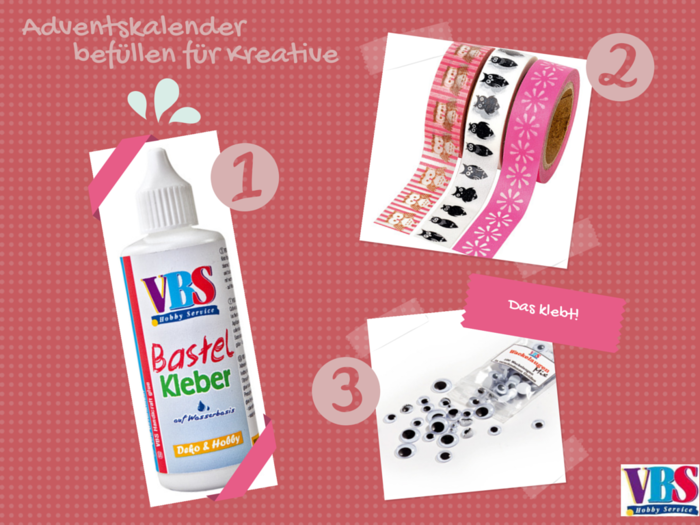 Adventskalender befüllen für Bastler Adventskalender füllen für Bastler und Kreative