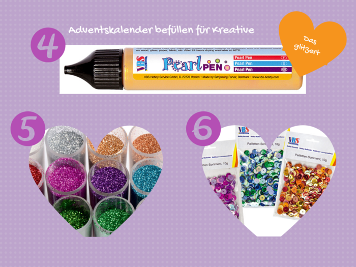 Adventskalender befüllen für Bastler 2 Adventskalender füllen für Bastler und Kreative