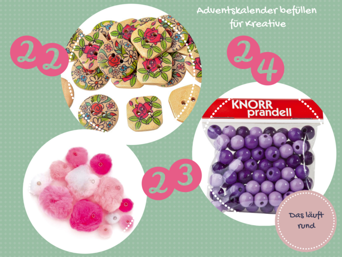 Adventskalender befüllen für Bastler 8 Adventskalender füllen für Bastler und Kreative
