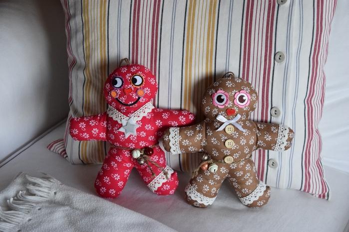 Pfefferkuchenmännchen nähen für Weihnachten 
