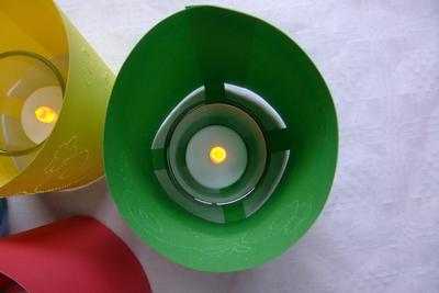 Punch Lantern inside Making a table lantern