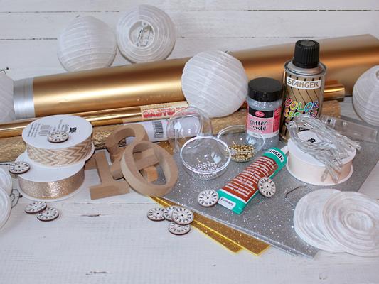 Silvester: Material Silvesterdeko selber machen