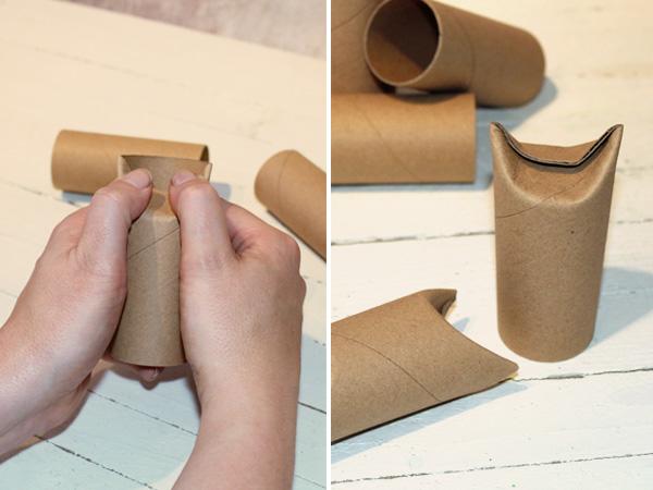 Adventskalender aus Papprollen_Papprollen Einfacher Adventskalender einfach selber basteln aus Papprollen