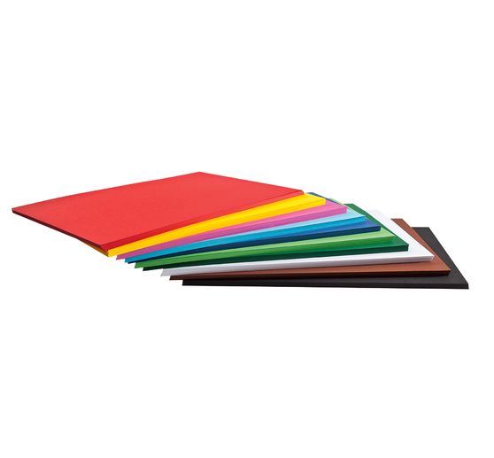 125 Blatt Tonkarton, farbig sort., 160g/qm, DIN A2, Großhandelspackung