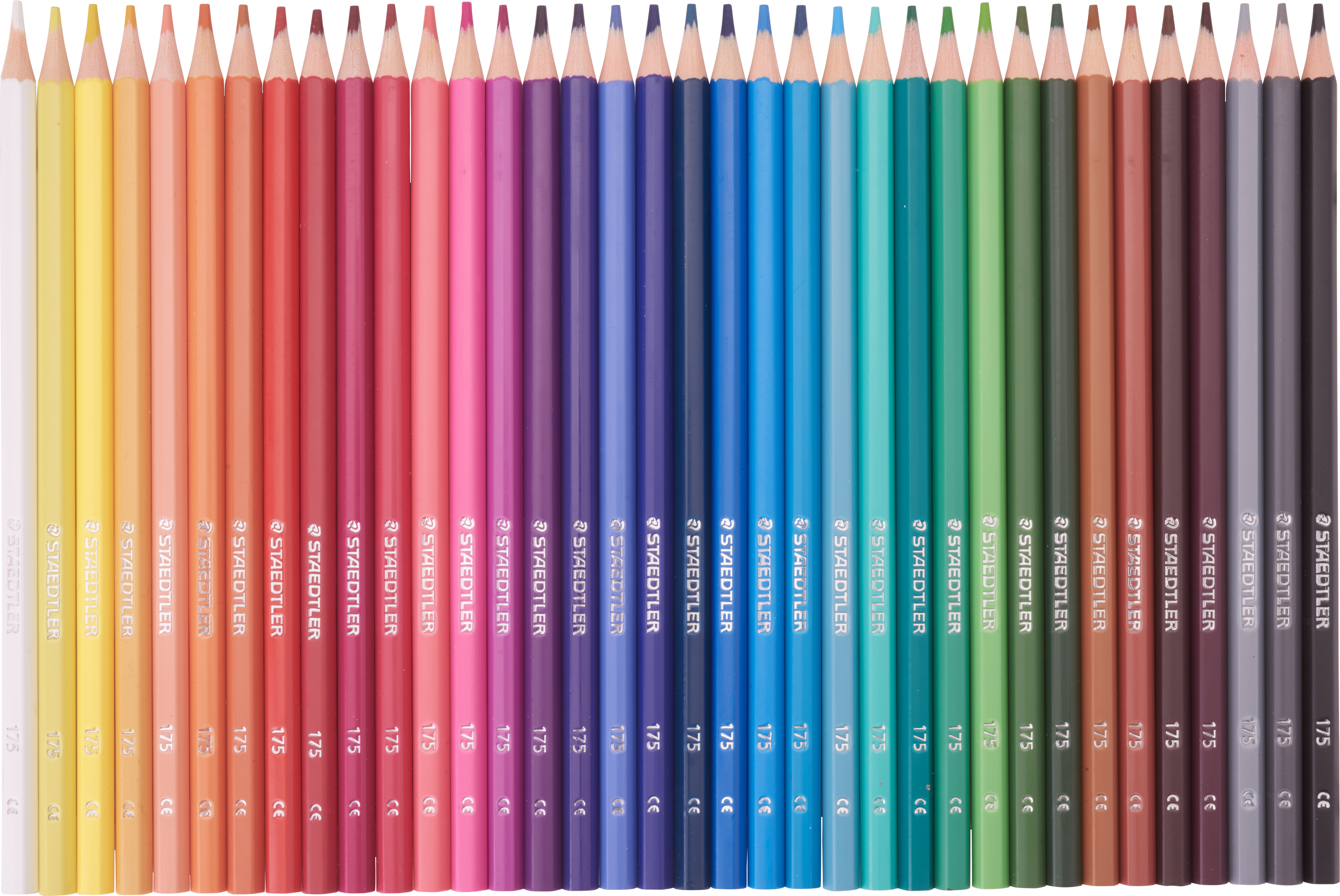 STAEDTLER 175 Wood-Free Coloured Pencils - Assorted Colours (Tin of 36)
