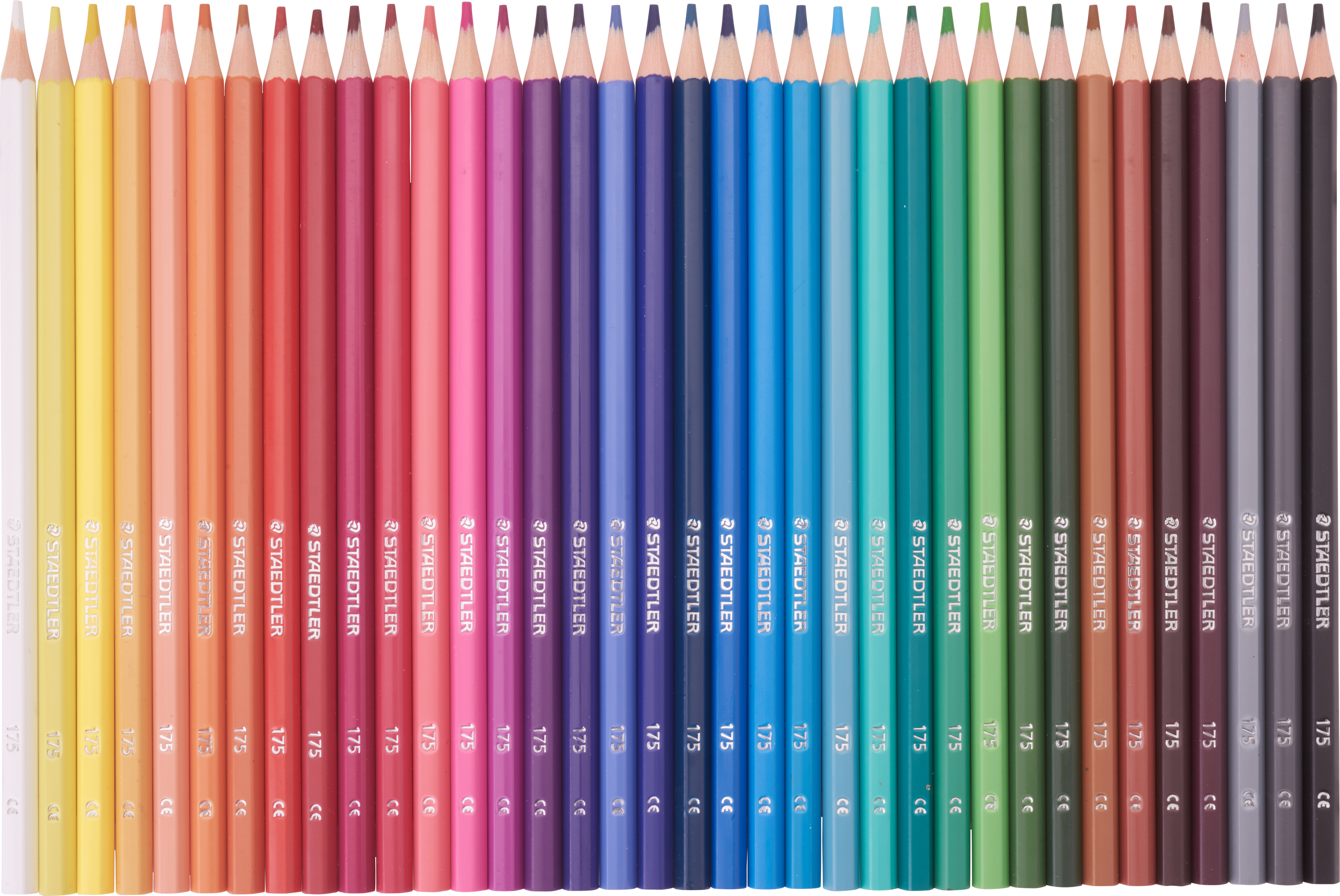 STAEDTLER Pencil, pencil sharpener (set of 50 Neon exam pencils) 