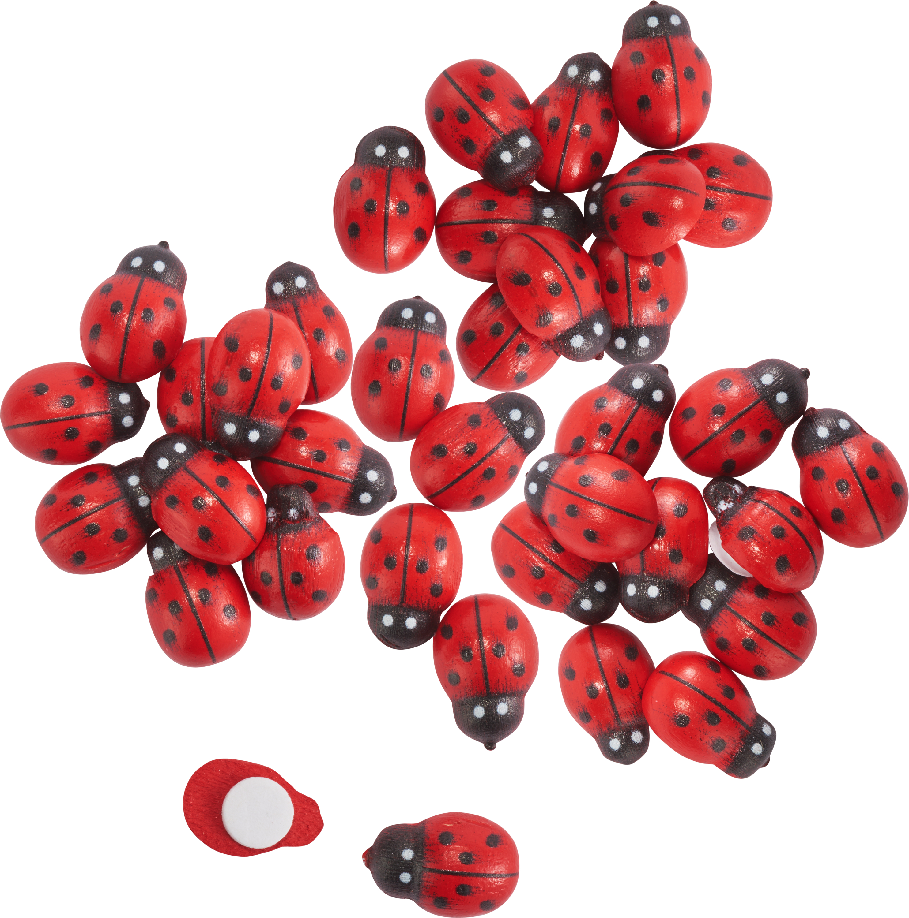 60 Mini Abeilles En Résine Et Coccinelles En Bois – 3 Styles – Pour DIY, Baby Shower Et Jardin Miniature