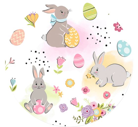 Papier cartonné à motifs « Lapins de Pâques »