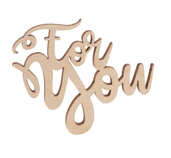 Houten letters Mini "For You"