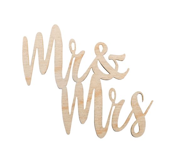 Houten letters Mini "Mr & Mrs"