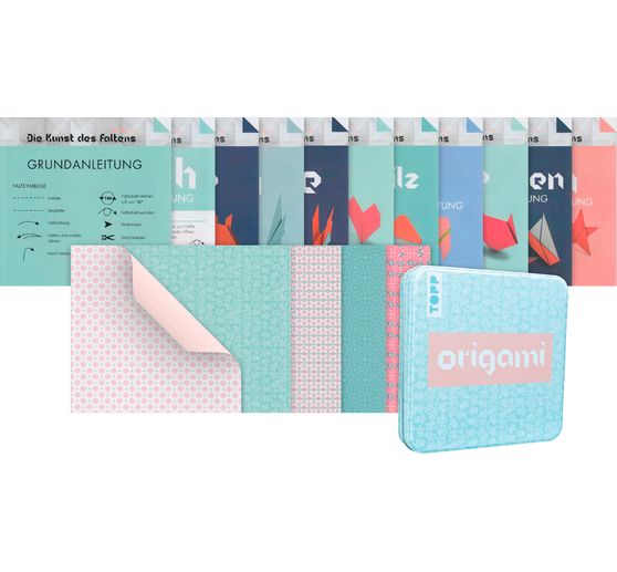 Dépliants en origami "Floral" avec boîte à dessins