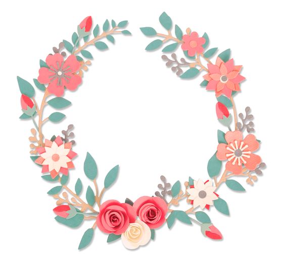 Gabarit d’estampe Sizzix Thinlits « Wedding Wreath »