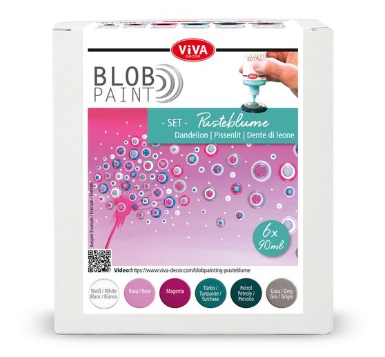 Set de peintures Viva Decor Blob Paint « Fleur de pissenlit »