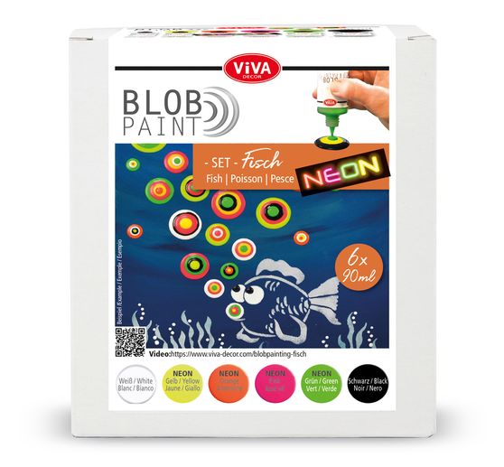 Viva Decor Blob Paint colour set "Vissen"