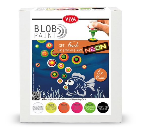 Viva Decor Blob Paint colour set "Fish"