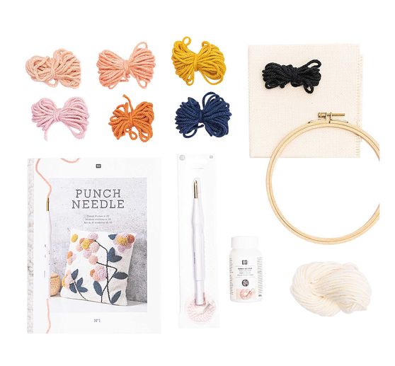Set Punch needle Rico Design « Tableau fleur »