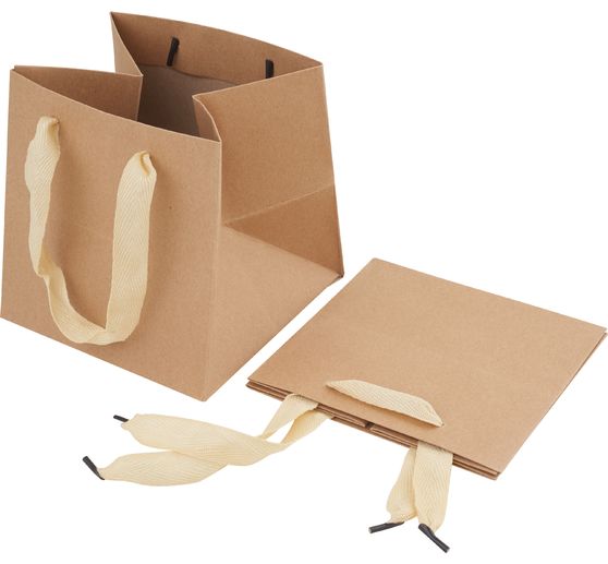 Sachet en papier kraft VBS, carré, 2 pc.