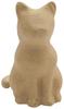 Zittende kat, papier-mach&eacute;