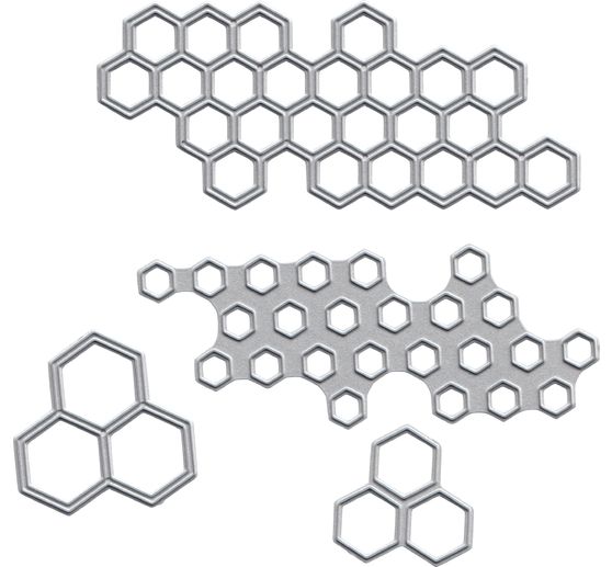 Stanzschablone "Bienenwaben"