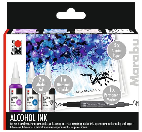 Set Marabu Alcohol Ink UNDERWATER