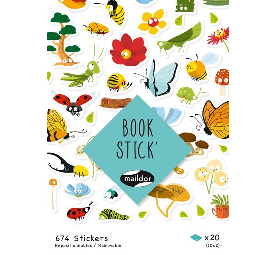 Stickerboek "Happy Nature" 674 stuks