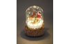 VBS Miniatuurglasbel "Kerstmis in het bos", met LED-verlichting en muziek