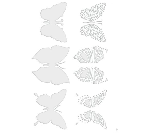 Stencil "Vlindermotieven", A4
