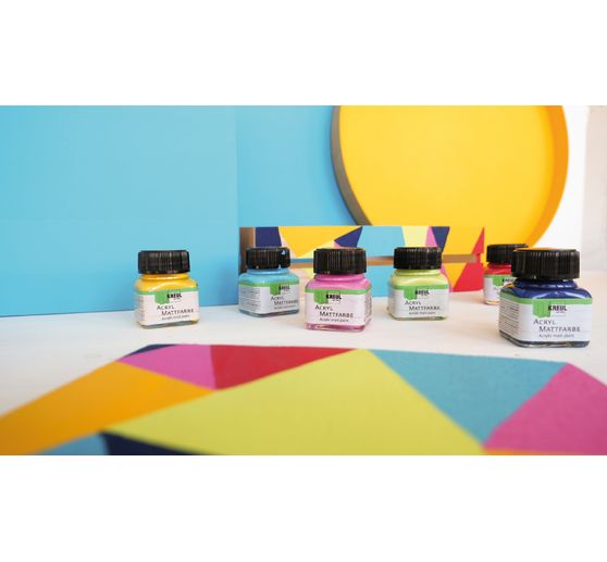 Set de peintures acryliques mates KREUL « Color Living », 6 x 20 ml