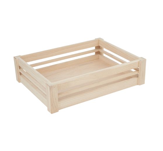 VBS Houten kisten, plat, set van 3
