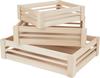 VBS Houten kisten, plat, set van 3
