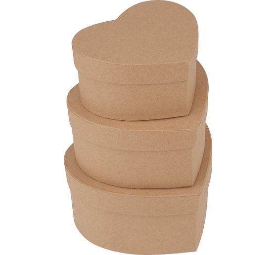 VBS Kartonnen dozen "Hart", set van 3