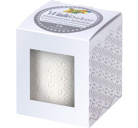 Washi-Dekor "Weiß"