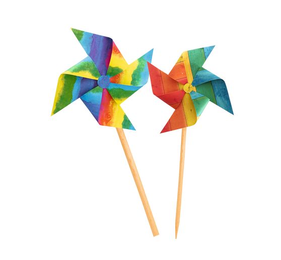 Papier cartonné à motifs « Peinture à l’eau arc-en-ciel »