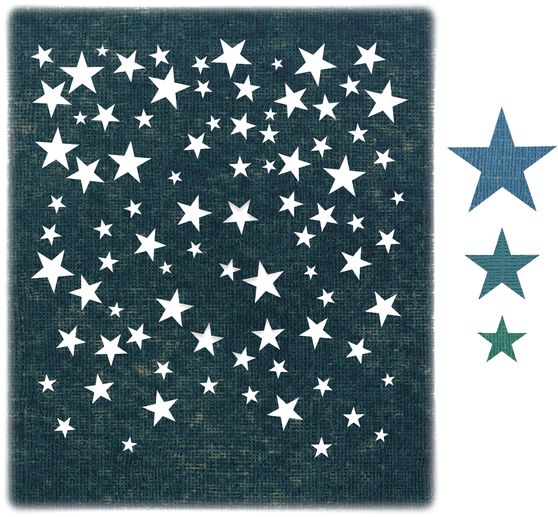 Sizzix Thinlits Stanzschablone "Falling Stars by Tim Holtz"