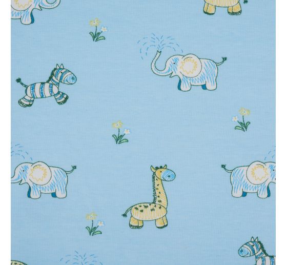 Jersey fabric "Zoo animals"
