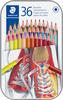 STAEDTLER Coloured pencil in metal box, 36 pcs.