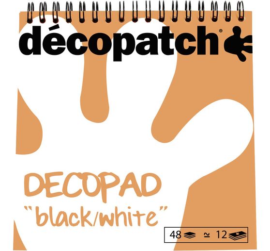 Décopatch Papieren zakdoekje "Zwart-wit"