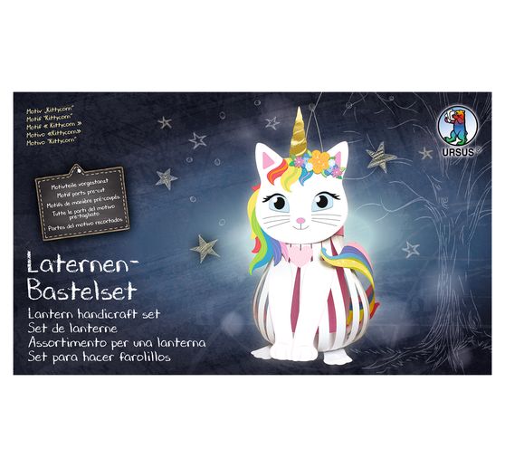 Laternen-Bastelset "Kittycorn"