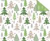 Papier cartonn&eacute; &agrave; motifs &laquo; Arbres de No&euml;l &raquo;