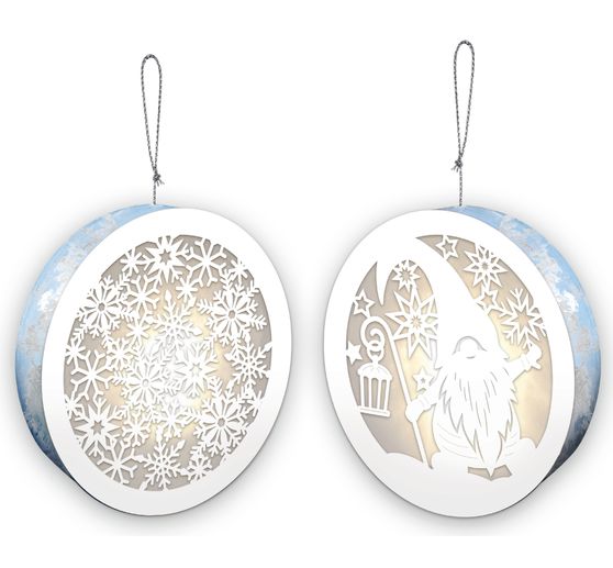 Lightboxes « Gnome & Snowflakes », set de 2