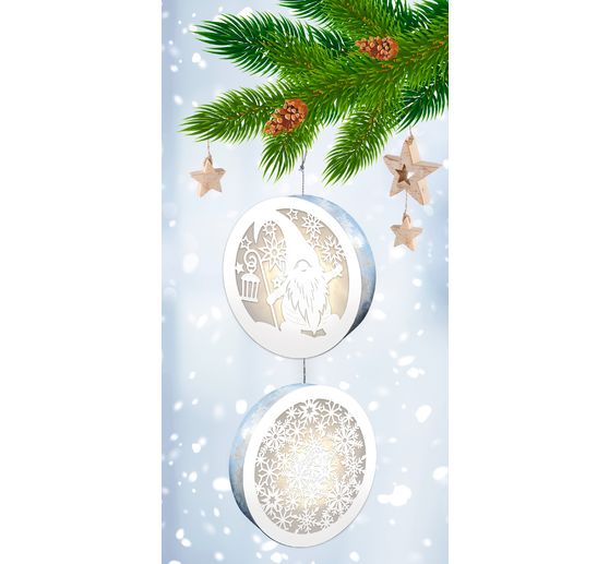 Lightboxes « Gnome & Snowflakes », set de 2