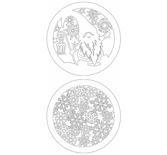 Lightboxes « Gnome & Snowflakes », set de 2