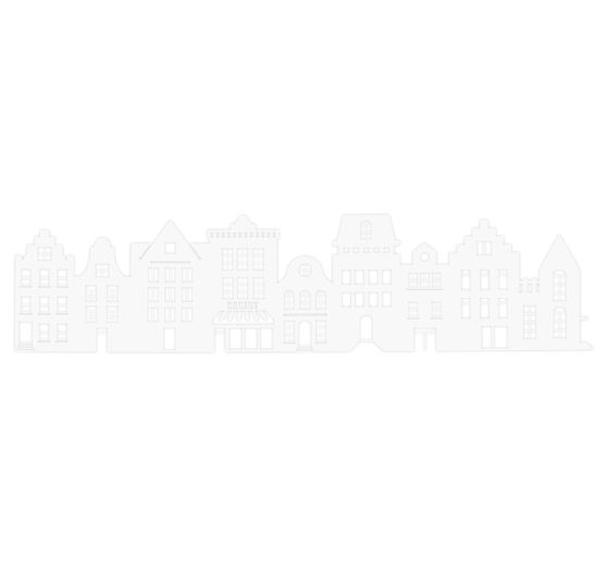 VBS Papieren Silhouet "Huizen"