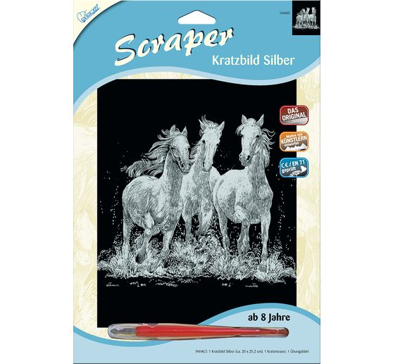 Kratzbild "Wildpferde"