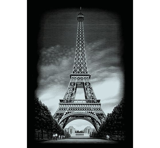 Scratch paintings "Buildings", Silver